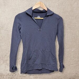 Cuddlduds Charcoal Quarter-Zip Top